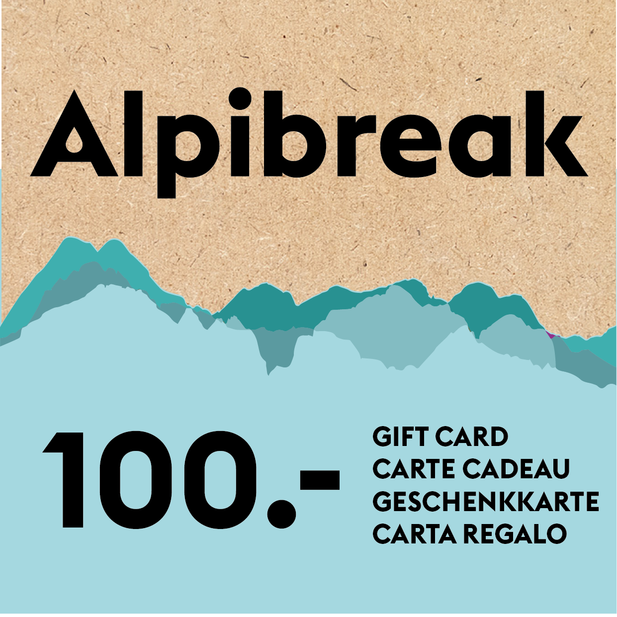 
                  
                    Alpibreak gift card
                  
                